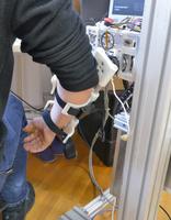 Attaching the elbow exoskeleton